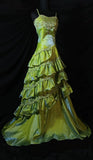 Gorgeous Sheath Tulle Long Prom Dresses Green Formal Evening Dresses HZ1121